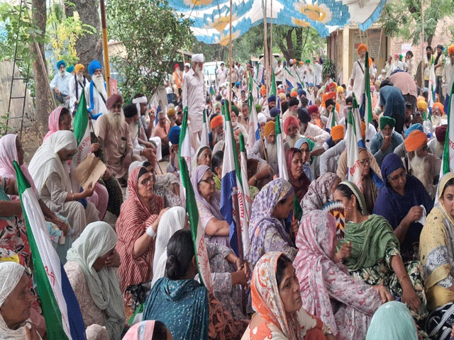 ਕਿਸਾਨ ਮਜ਼ਦੂਰ ਸੰਘਰਸ਼ ਕਮੇਟੀ ਵਲੋਂ ਪਾਵਰਕਾਮ ਦੇ ਵਧੀਕ ਨਿਗਰਾਨ ਇੰਜੀਨੀਅਰ ਦੇ ਦਫ਼ਤਰ ਮੂਹਰੇ ਧਰਨਾ