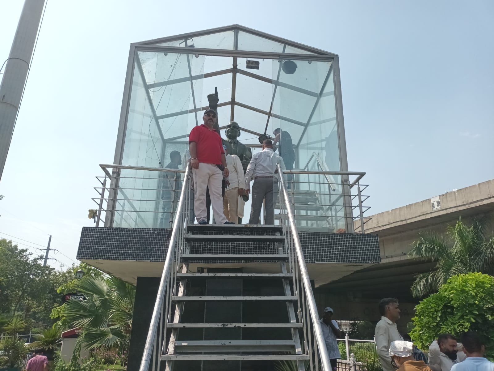 ਲੁਧਿਆਣਾ ਵਿਚ ਡਾ. ਬੀ ਆਰ ਅੰਬੇਡਕਰ ਬੁੱਤ ਦੇ ਸ਼ੀਸ਼ੇ ਤੋੜਨ ਦਾ ਦੋਸ਼, ਜਥੇਬੰਦੀਆਂ ਵਿਚ ਰੋਸ, ਪੁਲਿਸ ਜਾਂਚ ਵਿਚ ਜੁਟੀ