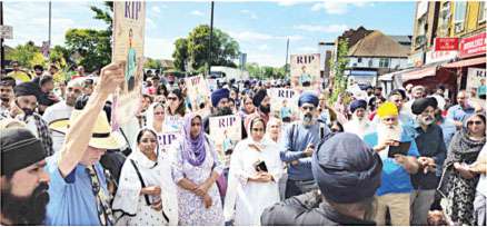 ਕਿਰਨਦੀਪ ਕੌਰ ਨੂੰ ਸਥਾਨਿਕ ਭਾਈਚਾਰੇ ਵੱਲੋਂ ਸ਼ਰਧਾਂਜਲੀ ਅਤੇ ਰੋਸ