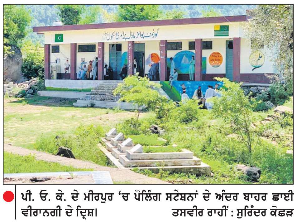  ਪੀ. ਓ. ਕੇ. ’ਚ ਹਿੰਸਕ ਵਿਰੋਧ ਪ੍ਰਦਰਸ਼ਨਾਂ ਵਿਚਕਾਰ ਹੋਈਆਂ ਚੋਣਾਂ
