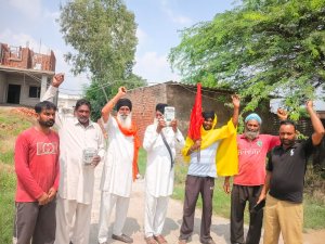 ਕਿਰਤੀ ਕਿਸਾਨ ਯੂਨੀਅਨ ਪੰਜਾਬ ਵਲੋਂ ਚਿੱਪ ਵਾਲੇ ਮੀਟਰ ਪੁੱਟ ਕੇ ਰੋਸ ਪ੍ਰਦਰਸ਼ਨ