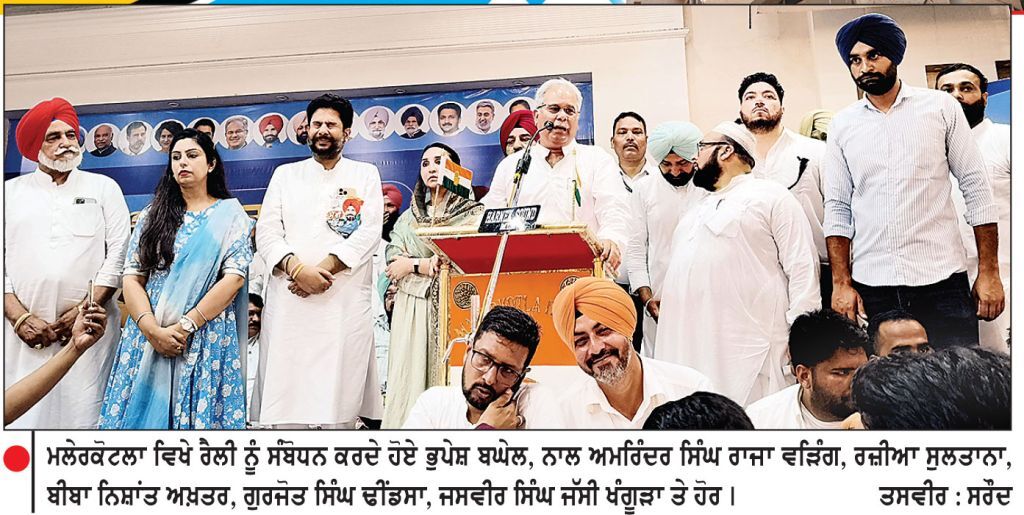 ਭਾਜਪਾ ਦੇਸ਼ ਨੂੰ ਤੋੜਨ ਵਿਚ ਲੱਗੀ ਹੋਈ-ਭੁਪੇਸ਼