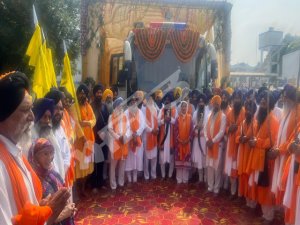 ਰਾਤ ਦੇ ਵਿਸ਼ਰਾਮ ਤੋ ਬਾਅਦ ਮੀਰੀ ਪੀਰੀ ਖ਼ਾਲਸਾ ਮਾਰਚ ਜੈਕਾਰਿਆਂ ਦੀ ਗੂੰਜ ਚ ਅਗਲੇ ਪੜਾਅ ਲਈ ਰਵਾਨਾ