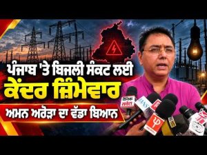 Aman Arora on Power Crisis | 'ਪੰਜਾਬ ਤੇ ਬਿਜਲੀ ਸੰਕਟ ਦੇ ਕੇਂਦਰ ਜ਼ਿੰਮੇਵਾਰ'