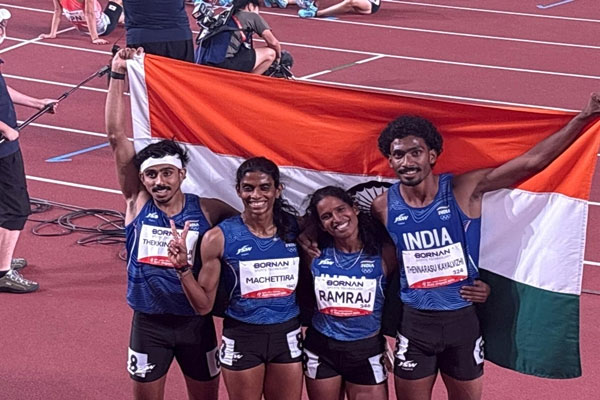 ਭਾਰਤ ਨੇ ਮਿਕਸਡ 4x400 ਮੀਟਰ ਰਿਲੇਅ ’ਚ ਜਿੱਤਿਆ ਚਾਂਦੀ ਦਾ ਤਗਮਾ