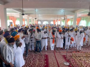 ਬੰਦੀ ਸਿੰਘਾ ਤੇ ਭਾਈ ਅੰਮ੍ਰਿਤਪਾਲ ਸਿੰਘ ਦੀ ਰਿਹਾਈ ਲਈ ਖੇਮਕਰਨ ਵਿਖੇ ਅਰਦਾਸ ਸਮਾਗਮ ਕਰਵਾਇਆ ਗਿਆ