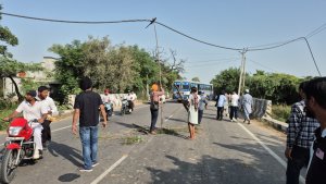 ਮਲੇਰਕੋਟਲਾ-ਪਟਿਆਲਾ ਮਾਰਗ 'ਤੇ 400 ਕੇ.ਵੀ. ਬਿਜਲੀ ਦੀ ਤਾਰ ਟੁੱਟ ਕੇ ਡਿੱਗੀ