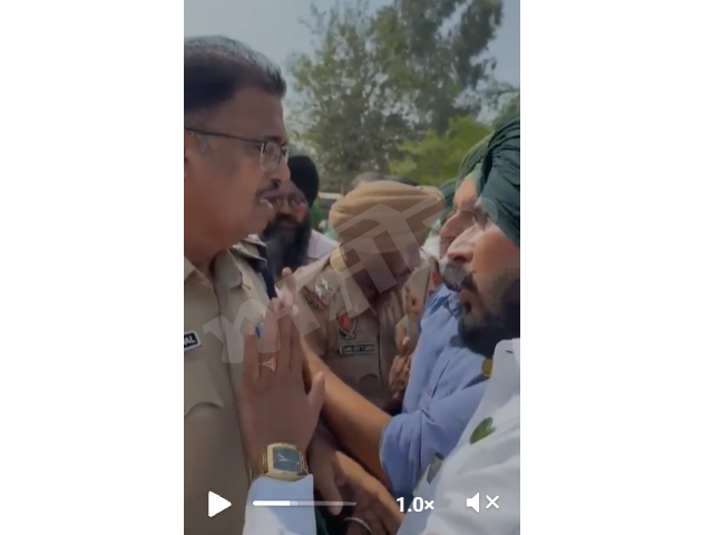 ਮਾਨਸਾ ਜਾਣ ਤੋਂ ਰੋਕਣ ਨੂੰ ਲੈ ਕੇ ਭਾਕਿਯੂ ਕਾਦੀਆਂ ਅਤੇ ਪੁਲਿਸ ਵਿਚਕਾਰ ਤਿੱਖਾ ਟਕਰਾਅ